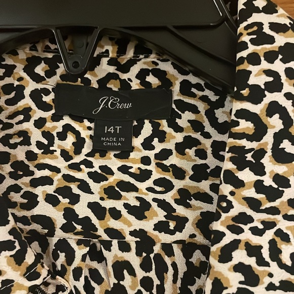 J crew animal print top 14 tall - Picture 3 of 7